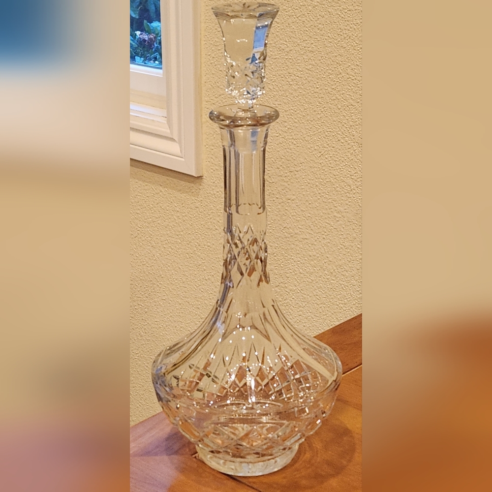 Vintage crystal decanter